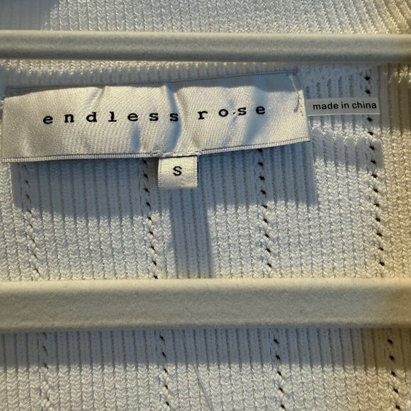 Endless rose white knit dress with gold buttons, long sleeve - Picture 4 of 4